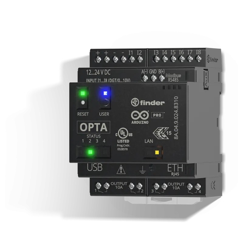 Реле программ. логическое OPTA PLUS(8DI/AI(0-10B) 4DO ethernet RS-485)