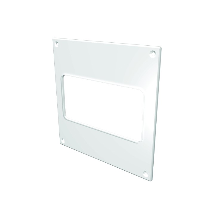 Накладка торцевая пластик 264х119 для воздуховода 60х204 Накладка торцевая пластик 264х119 для воздуховода 60х204