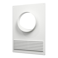 Площадка торцевая пластиковая с решеткой 180х250 фланец D130