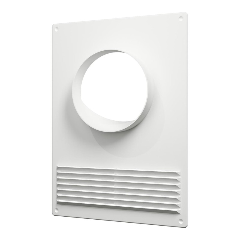 Площадка торцевая пластиковая с решеткой 180х250 фланец D130