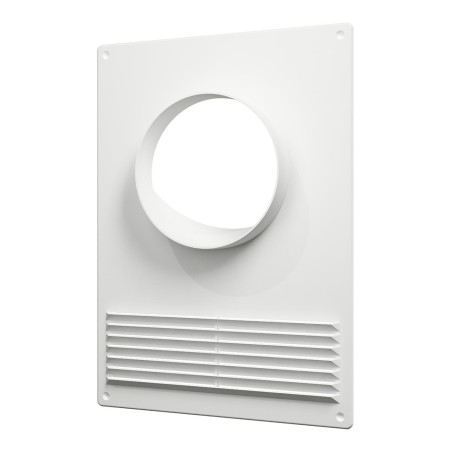 Площадка торцевая пластиковая с решеткой 180х250 фланец D130