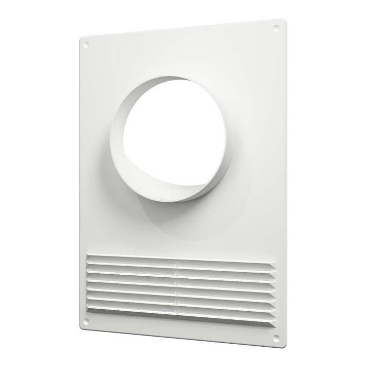 Площадка торцевая пластиковая с решеткой 180х250 фланец D130