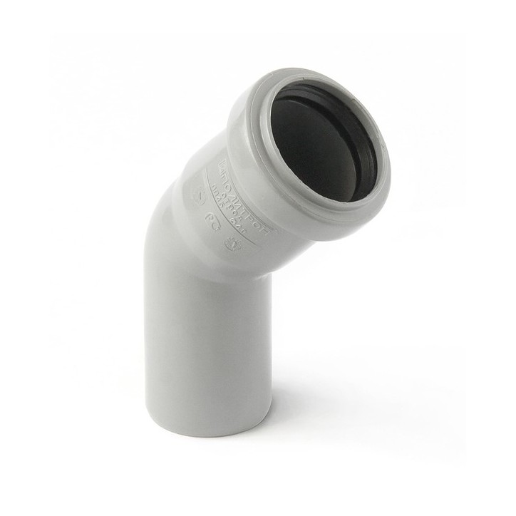 Отвод (полипропилен) 50x45град. Отвод (полипропилен) 50x45град.