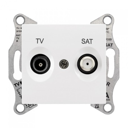 Sedna Розетка TV/SAT оконечная 1dB в рамку белый