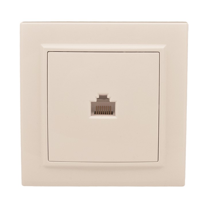 Розетка RJ-45 одноместная СП бежевый Минск