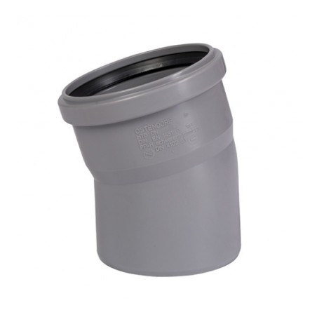 Отвод канализационный 90х15 град.