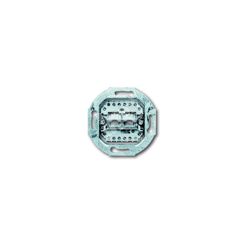 Механизм розетки телекоммуникационной 2х8 RJ11/12 RJ45 категория 3