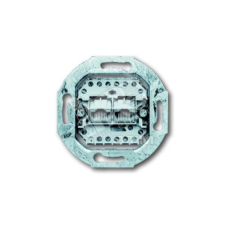 Механизм розетки телекоммуникационной 2х8 RJ11/12 RJ45 категория 3