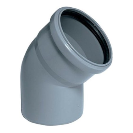 Отвод канализационный 90х45 град.