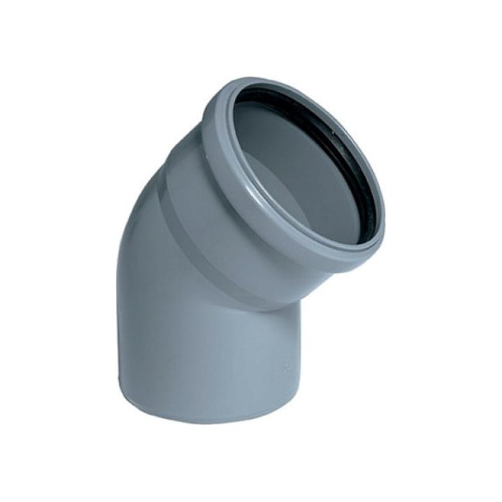 Отвод канализационный 90х45 град.