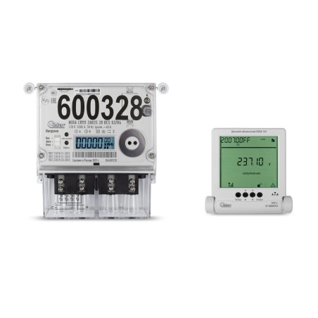 Счетчик электроэнергии НЕВА СП111 2AR2S 29 BCS P1/R4 с абонентским дисплеем НЕВА 1R1
