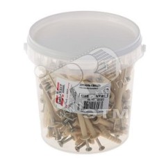 Дюбель-гвоздь 6х60 цилиндрический бортик, нейлон (100шт)