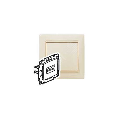 VALENA Розетка компьютерная RJ45х1 в рамку категория 5е слоновая кость