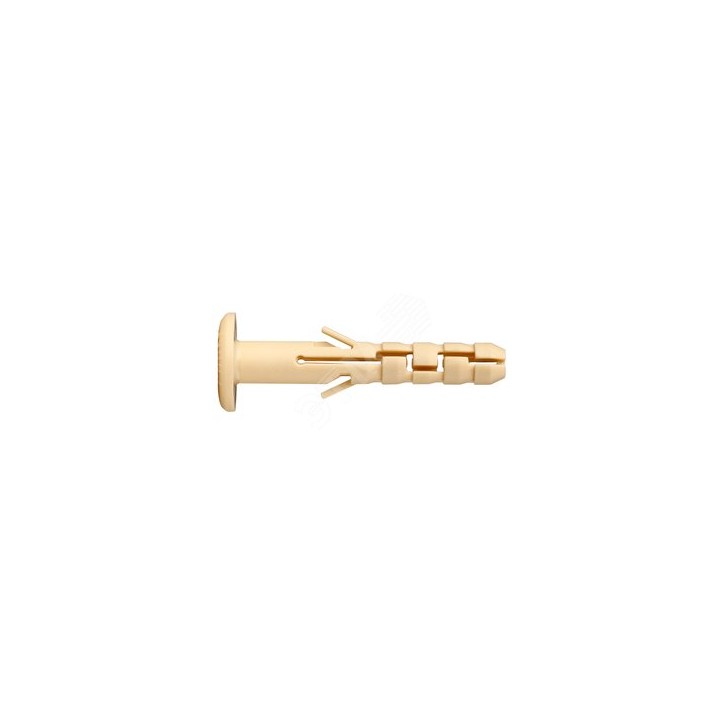 Дюбель нейлоновый PND-6F 6х40 с широким фланцем (100шт) Дюбель нейлоновый PND-6F 6х40 с широким фланцем (100шт)