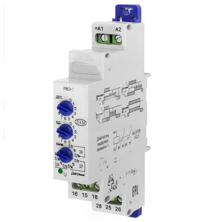 Реле времени РВО-26 0.1с-9.9мин AC/DC 24-240В УХЛ4