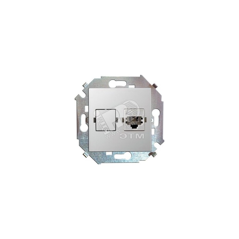 15 Розетка компьютерная RJ45 категория 5е белый