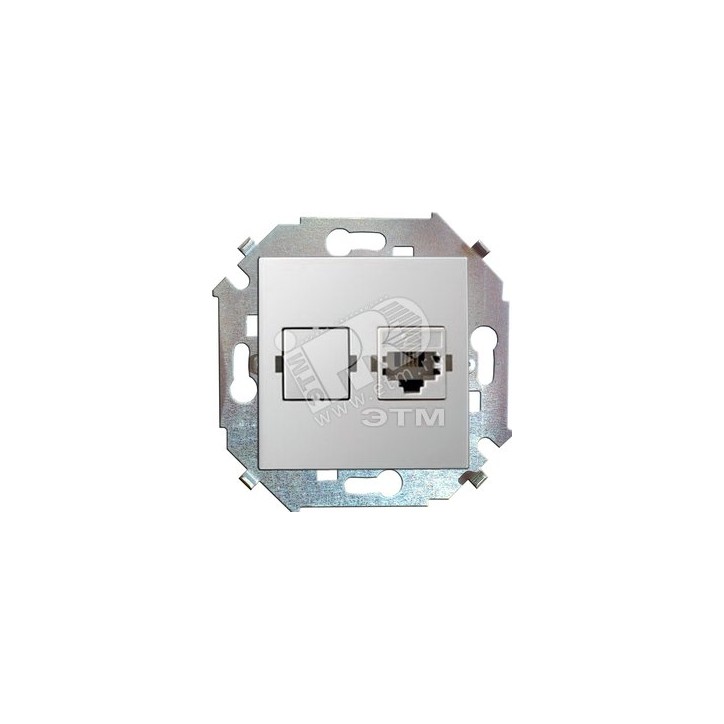 15 Розетка компьютерная RJ45 категория 5е белый 15 Розетка компьютерная RJ45 категория 5е белый