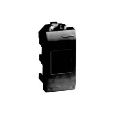 Розетка компьютерная RJ45 категория 5е экранированная 1 разъем Brava черная