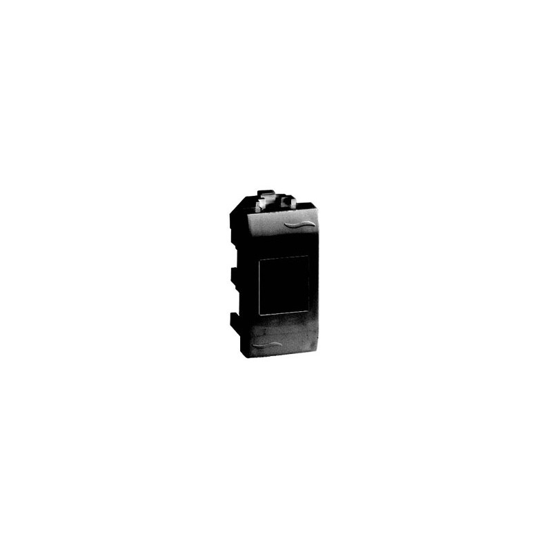 Розетка компьютерная RJ45 категория 5е экранированная 1 разъем Brava черная