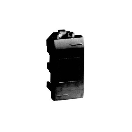 Розетка компьютерная RJ45 категория 5е экранированная 1 разъем Brava черная