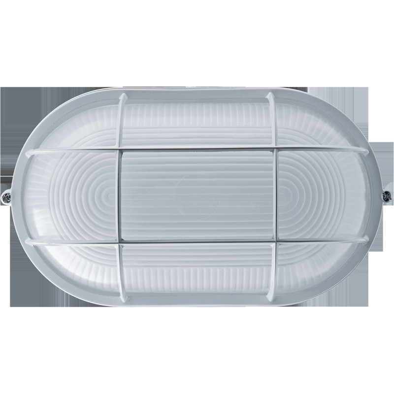 Светильник НПП-100w термостойкий овальный с решеткой IP54 белый