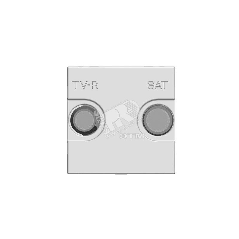 Zenit Розетка телевизионная TV-R-SAT оконечная с накладкой серебро