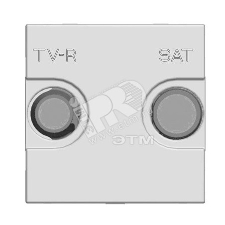 Zenit Розетка телевизионная TV-R-SAT оконечная с накладкой серебро