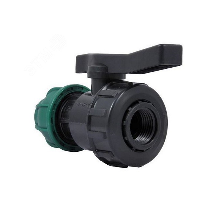 Кран ПНД шаровой разъемный ВР 20x1/2' Кран ПНД шаровой разъемный ВР 20x1/2'