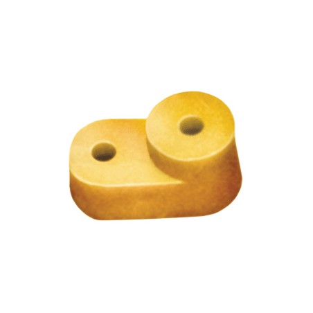 Изолятор угловой для нулевой шины желтый