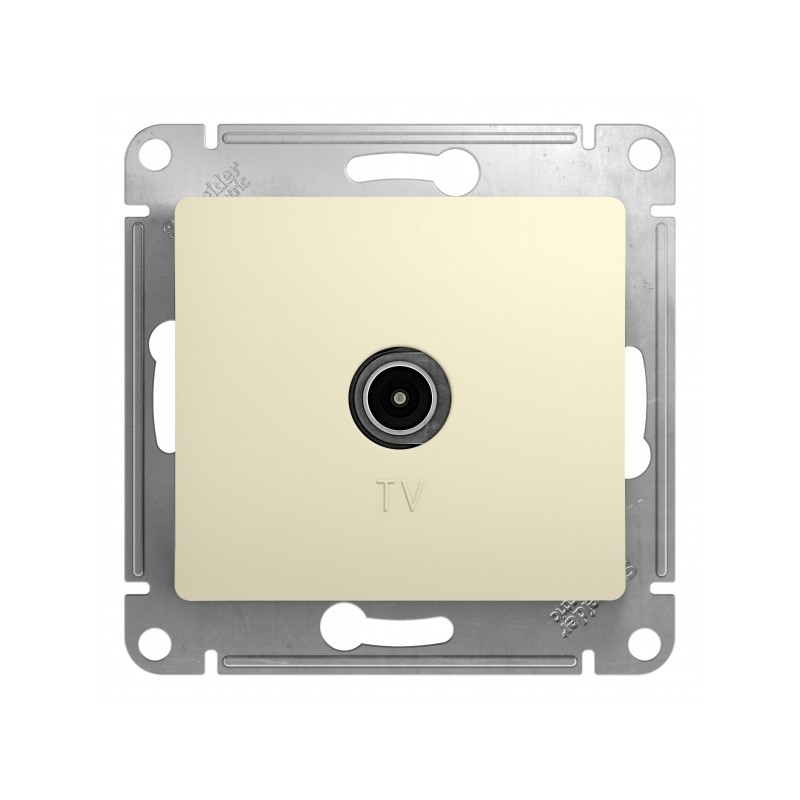 GLOSSA Розетка телевизионная TV в рамку 1дБ бежевая