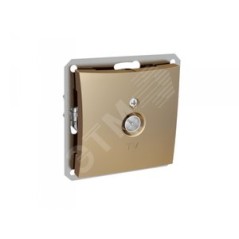 ДУЭТ Коннектор TV антенный в рамку 0.7дБ шампань