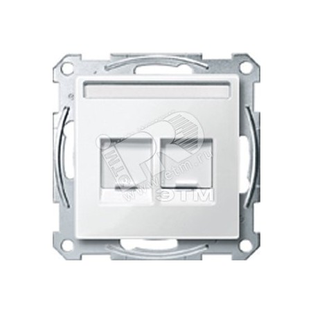M-Trend Розетка телефон/компьютер RJ11+RJ45 категория 5е UTP в рамку белая