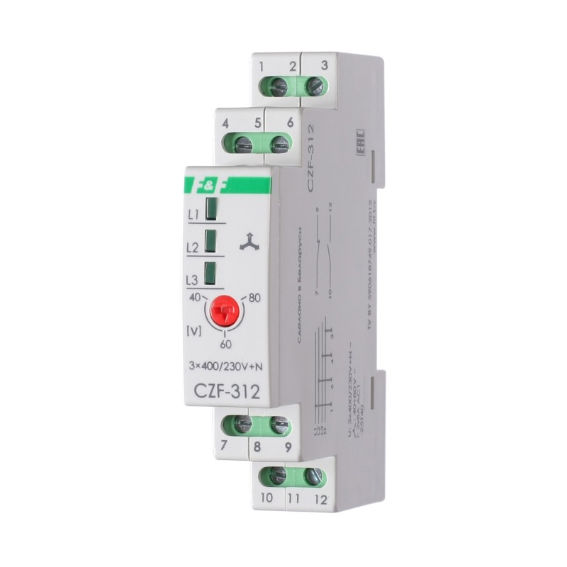 Реле контроля фаз CZF-312