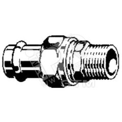 Соединение разборное 15 х 1/2' НР оцинкованная сталь Prestabo SC-Contur модель 1165