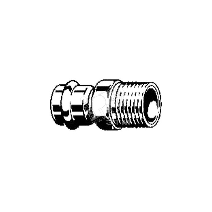 Муфта пресс 28x3/4' НР оцинкованная сталь Prestabo SC-Contur модель 1111