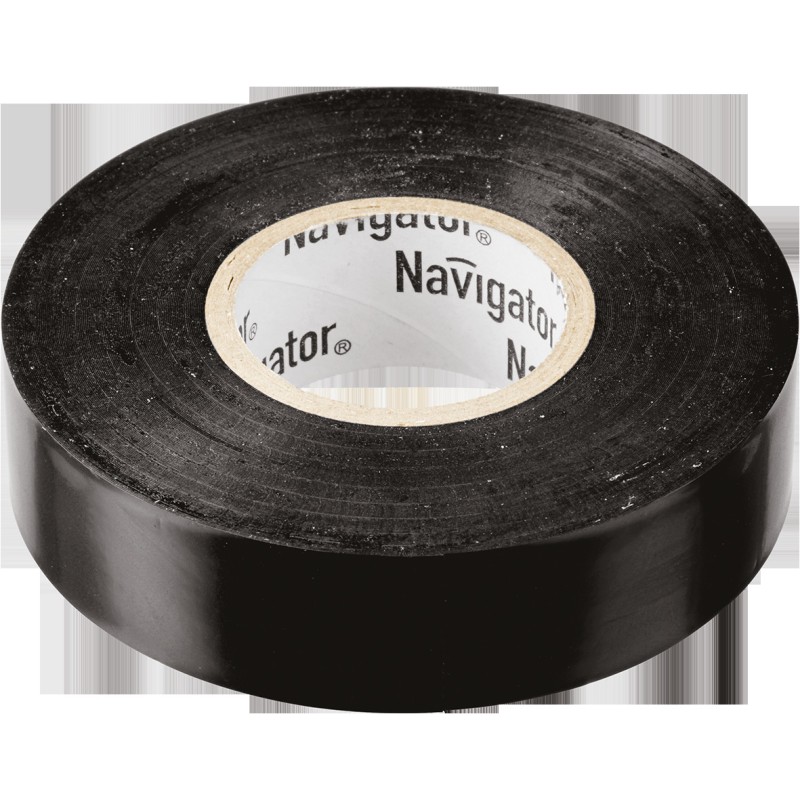 Изолента ПВХ черная 19мм 20м Navigator NIT-A19-20/BL
