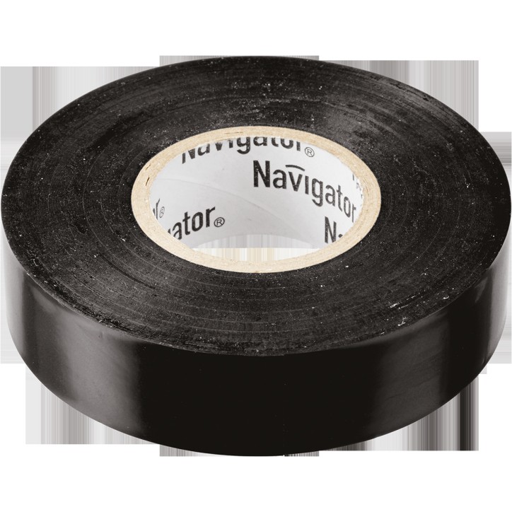 Изолента ПВХ черная 19мм 20м Navigator NIT-A19-20/BL Изолента ПВХ черная 19мм 20м Navigator NIT-A19-20/BL