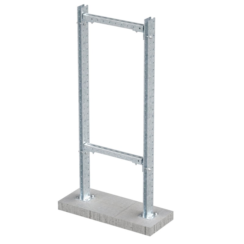 Рама монтажная, горячеоцинкованная , высота 1000 мм, ширина 500мм