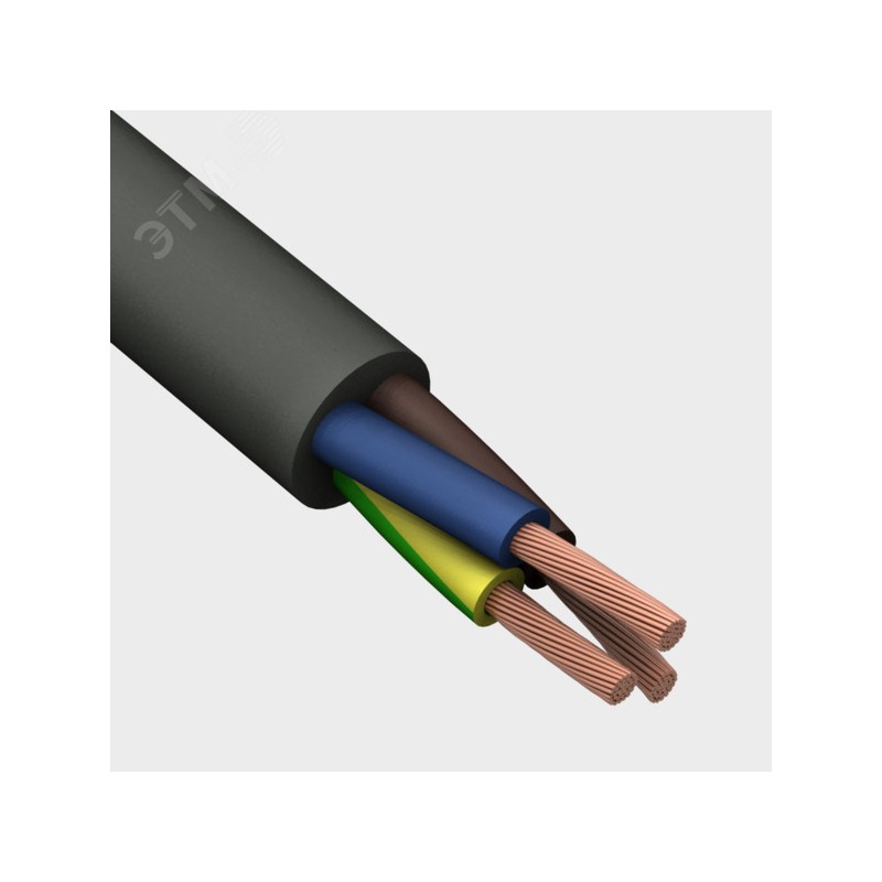 Провод ПВСнг(А)-LS 2х0,75+1x0,75 (ч)