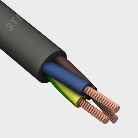 Провод ПВСнг(А)-LS 2х0,75+1x0,75 (ч)