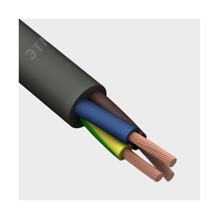 Провод ПВСнг(А)-LS 2х0,75+1x0,75 (ч)