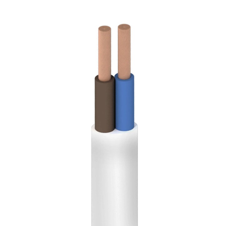 Шнур ШВВП 2х0.75 белый Шнур ШВВП 2х0.75 белый