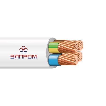 Провод ПВС 4х2.5 белый(100м)