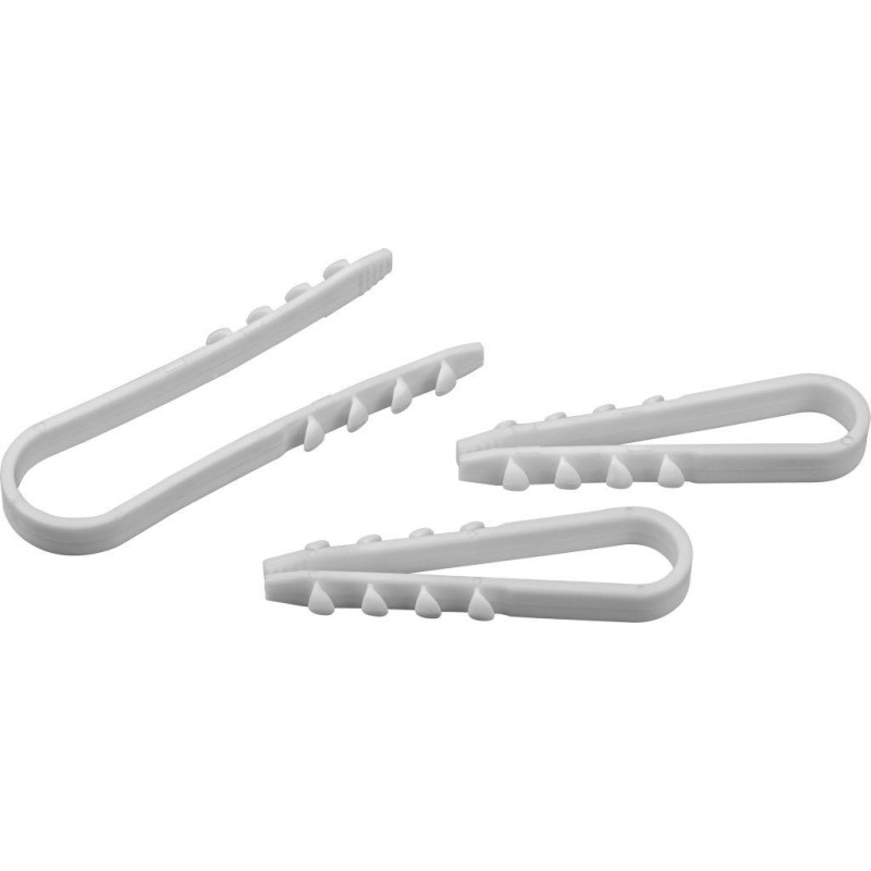 Дюбель-хомут 19-25мм нейлон белый (50шт)
