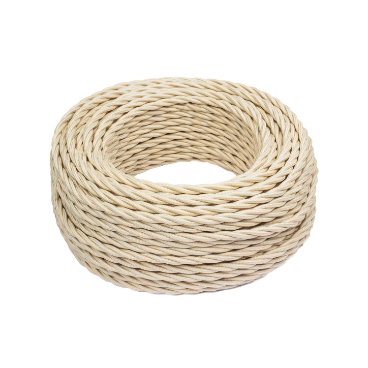 Ретро провод 3х2.5 песочное золото(50м) Ретро провод 3х2.5 песочное золото(50м)