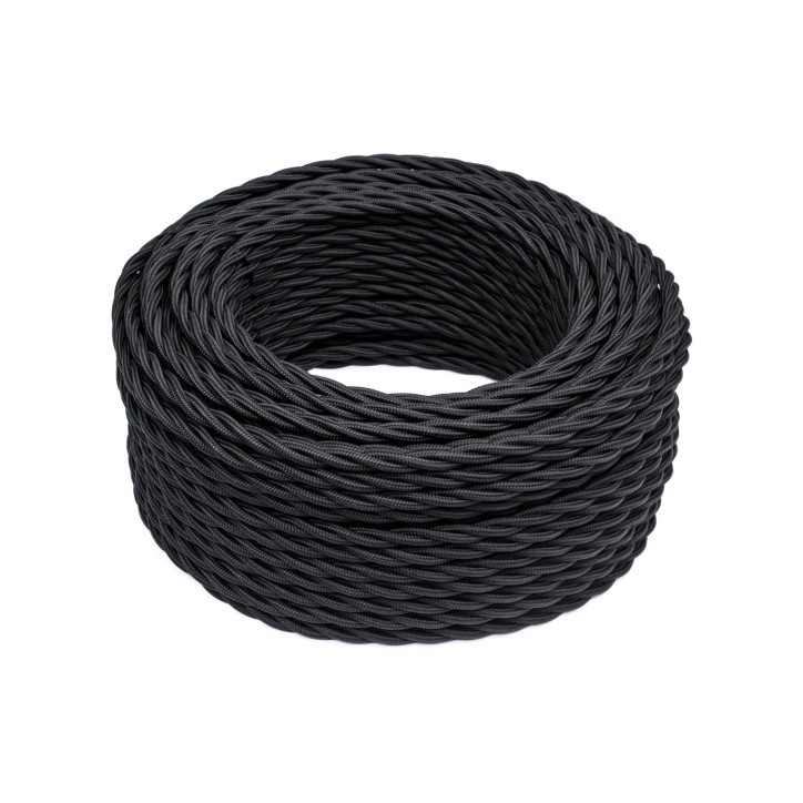 Ретро провод 3х2.5 черный(50м)