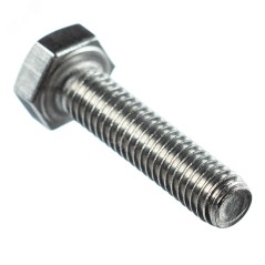 Болт DIN 933 М8х40 полная резьба шестигранная голова класс прочности 5.8 покрытие цинк
