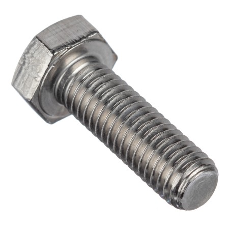 Болт DIN 933 М8х75 полная резьба шестигранная голова класс прочности 8.8 покрытие цинк