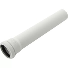Труба канализационная 32x1000 мм НТЕМw однораструбная, белая