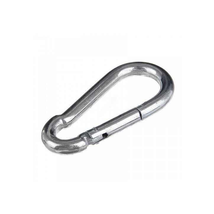 Карабин DIN 5299C 12мм пружинный покрытие цинк Карабин DIN 5299C 12мм пружинный покрытие цинк